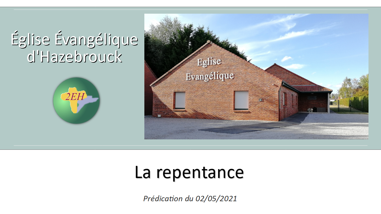 Prédication la repentance Geekchrétien.fr